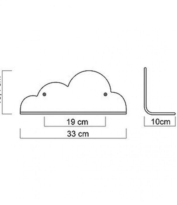 MUM&DAD FACTORY - Etagère Nuage