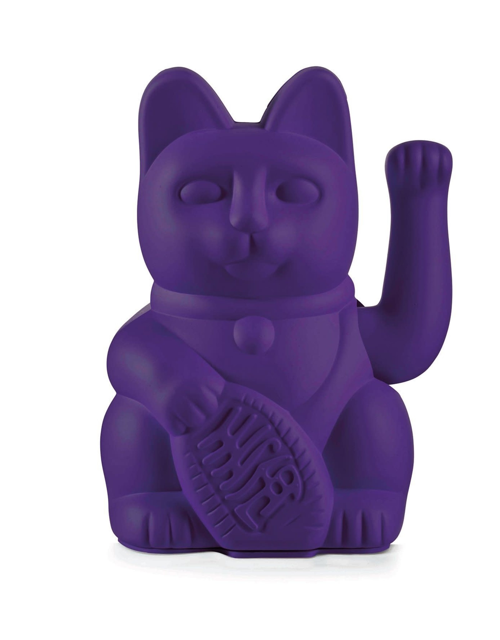 Lucky Cat / waving cat / violet approx. 10,5 x 8,5 x 15 cm - RVE