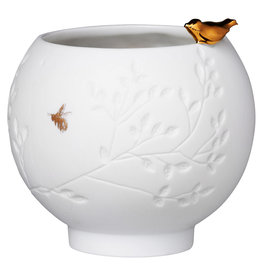 Rader Photophore  porcelaine - Oiseau doré