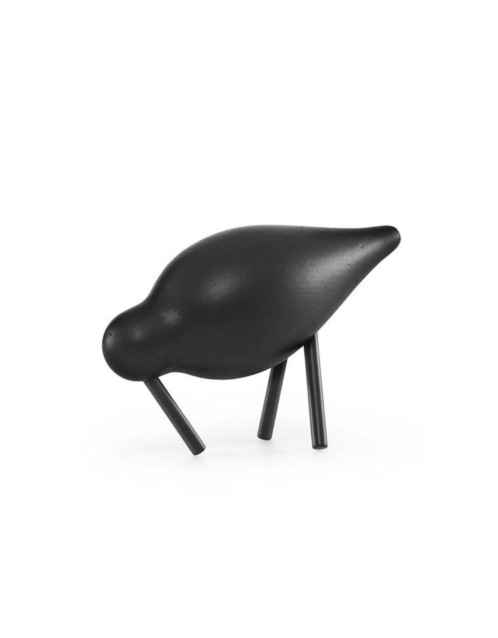 Normann Copenhagen Shorebird S  Noir - Oiseau en bois design