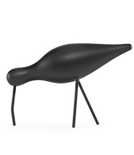 Décoration Oiseau Noir Shorebird L  Chêne massif