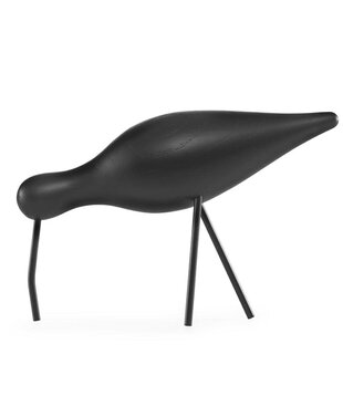 Décoration Oiseau Noir Shorebird L  Chêne massif