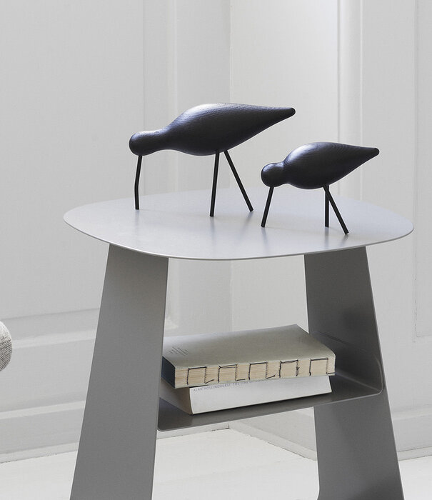 Normann Copenhagen Décoration Oiseau Noir Shorebird L  Chêne massif