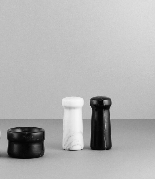 Normann Copenhagen NORMANN COPENHAGEN - Poivrière / salière en marbre blanc