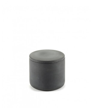Boite avec Couvercle Rond S Gris Fonce Cose