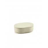 Boite avec Couvercle Oval S Beige Cose