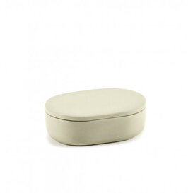 Boite avec Couvercle Oval S Beige Cose