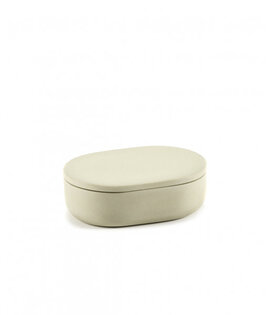 Boite avec Couvercle Oval S Beige Cose