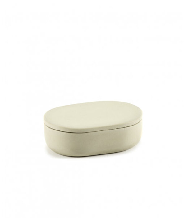 Serax Boite avec Couvercle Oval S Beige Cose