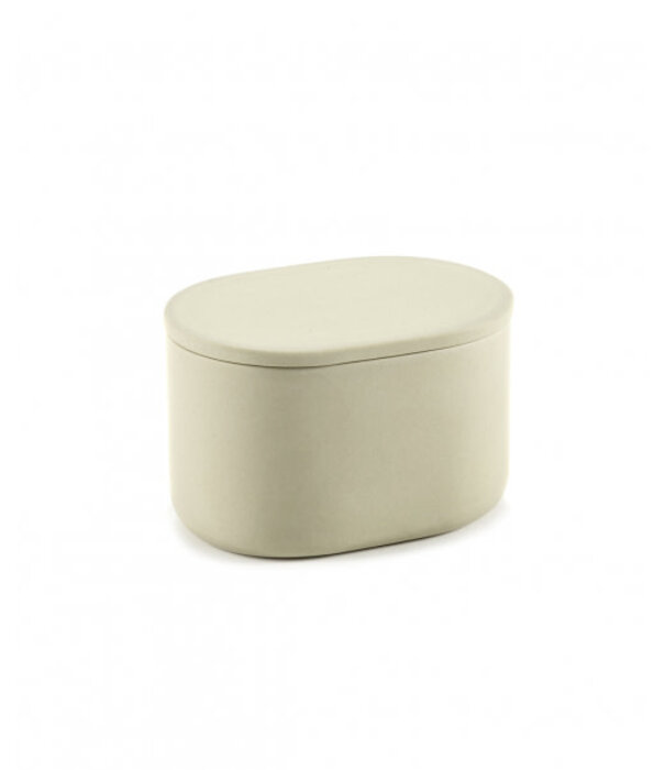 Serax Boite avec Couvercle Oval L Beige Cose