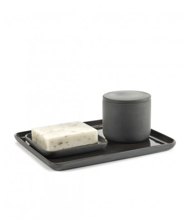 Serax Plateau Carre Gris Foncé Cose