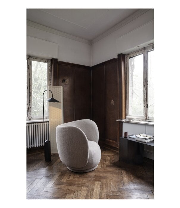 Ferm Living Lampadaire en marbre Arum Noir