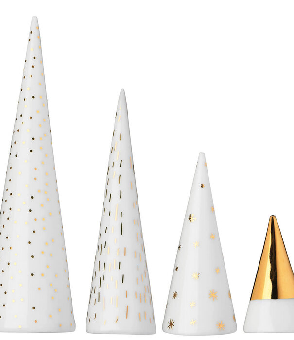 Rader Ensemble de 4 sapins en porcelaine