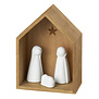 RÄDER - Crèche en bois et figurines en porcelaine