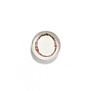 PLATE HIGH WHITE SWIRL-STRIPES RED FEAST
