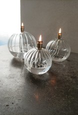 Peri Design Lampe à huile ronde striée L