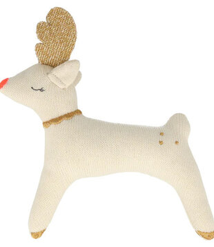 MERI MERI - Hochet Renne en coton tricoté bio