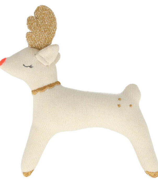 Meri Meri MERI MERI - Hochet Renne en coton tricoté bio
