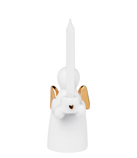 RÄDER - Petit bougeoir ange en porcelaine