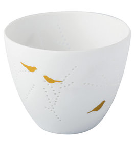 Rader Photophore en porcelaine oiseaux