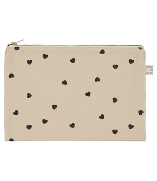 ROSE IN APRIL - Pochette lili coeur sable