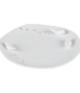 RÄDER - Assiette en porcelaine motif oiseau S