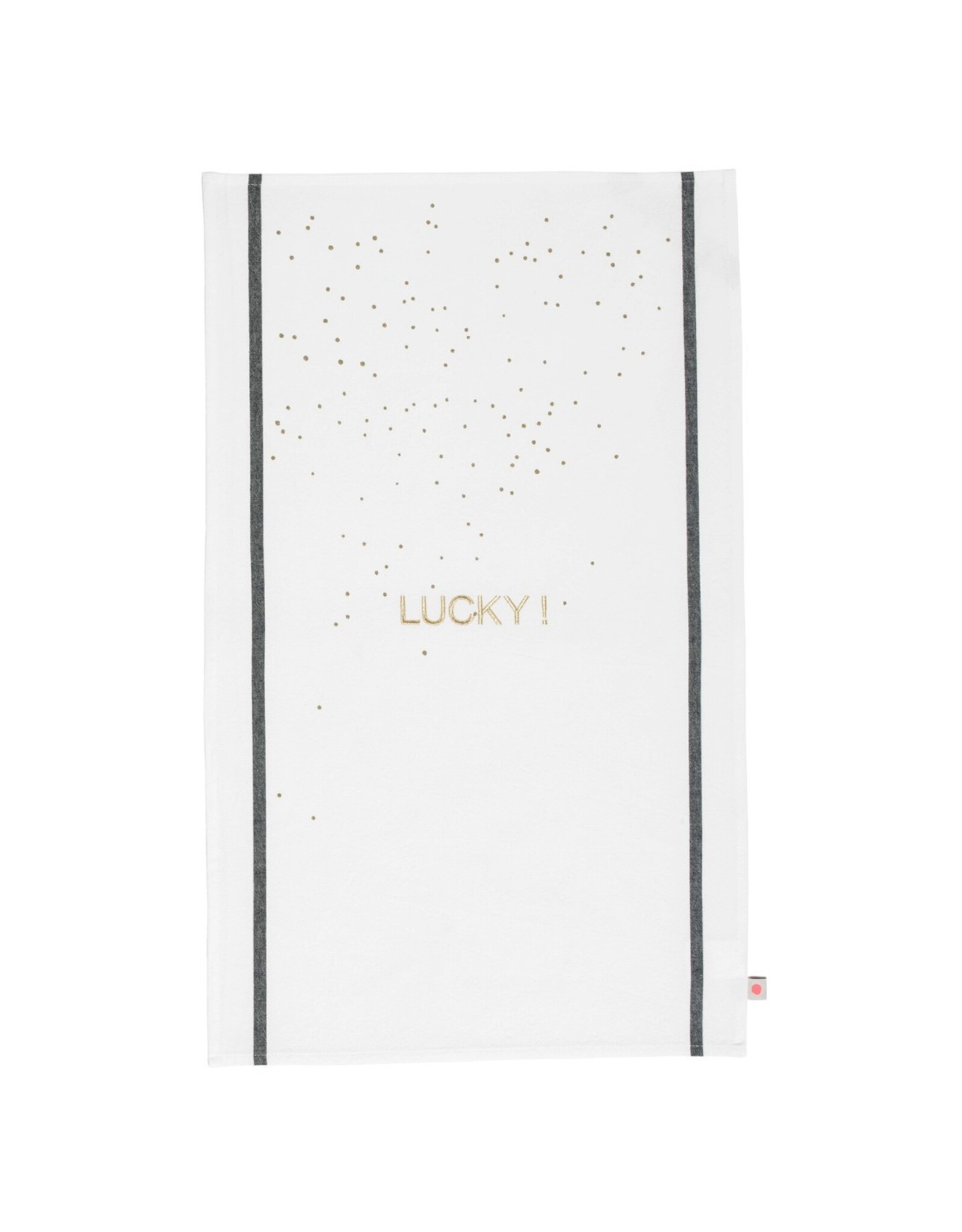 LA CERISE SUR LE GÂTEAU - Torchon Brodé Lucky Or