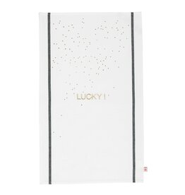 LA CERISE SUR LE GÂTEAU - Torchon Brodé Lucky Or