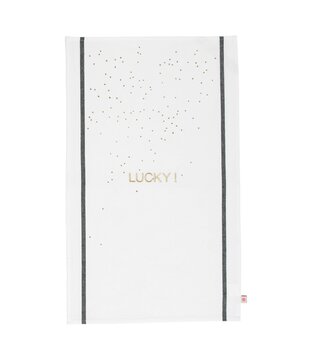 LA CERISE SUR LE GÂTEAU - Torchon Brodé Lucky Or