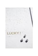 LA CERISE SUR LE GÂTEAU - Torchon Brodé Lucky Or