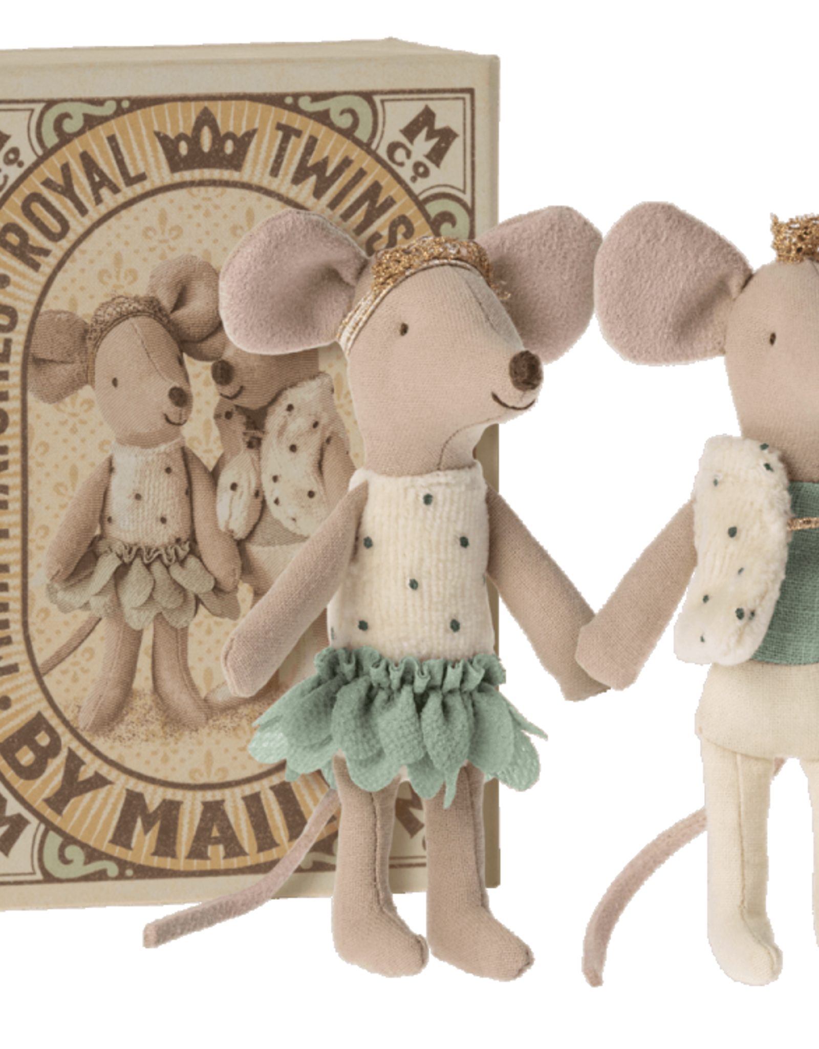 Maileg Royal Twins Mice - Little Sister and Brother in Box
