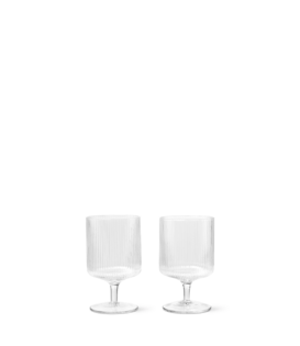 FERM LIVING - Verres à vin Ripple (set de 2)