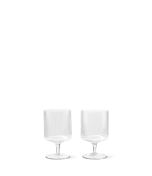 FERM LIVING - Verres à vin Ripple (set de 2)