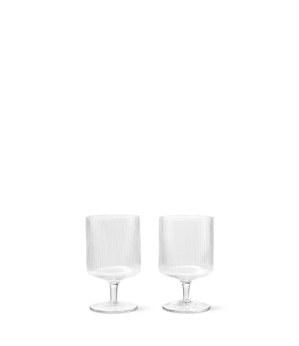 Ferm Living FERM LIVING - Verres à vin Ripple (set de 2)