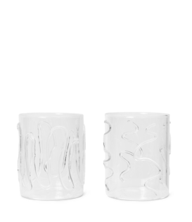 FERM LIVING - Verre Doodle (set de 2)