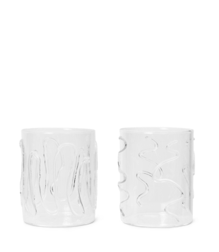 FERM LIVING - Verre Doodle (set de 2)