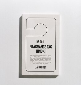 L:A Bruket L:A BRUKET - N°181 Etiquette parfumée Hinoki