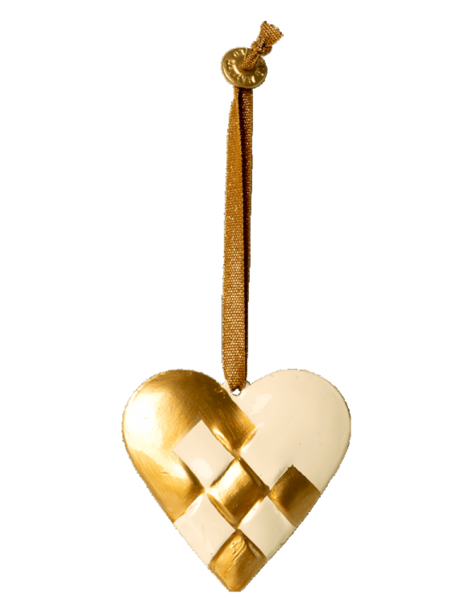 Maileg MAILEG - Ornement Coeur tressé - Doré