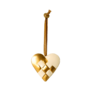 MAILEG - Ornement Coeur tressé - Doré
