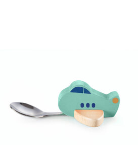 DONKEY - Cuillère Enfant Avion Turquoise