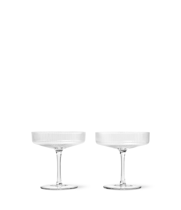 Ferm Living FERM LIVING - Coupe à champagne Ripple (set de 2)