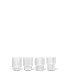 FERM LIVING - Verres Ripple (Set de 4)