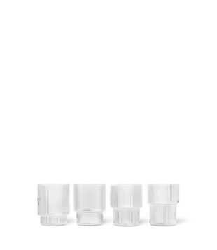 FERM LIVING - Verres Ripple (Set de 4)