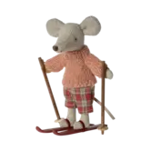 MAILEG -  Souris d'hiver avec set de ski, Grande sœur