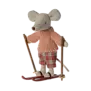 MAILEG - Souris d'hiver avec set de ski, Grande sœur