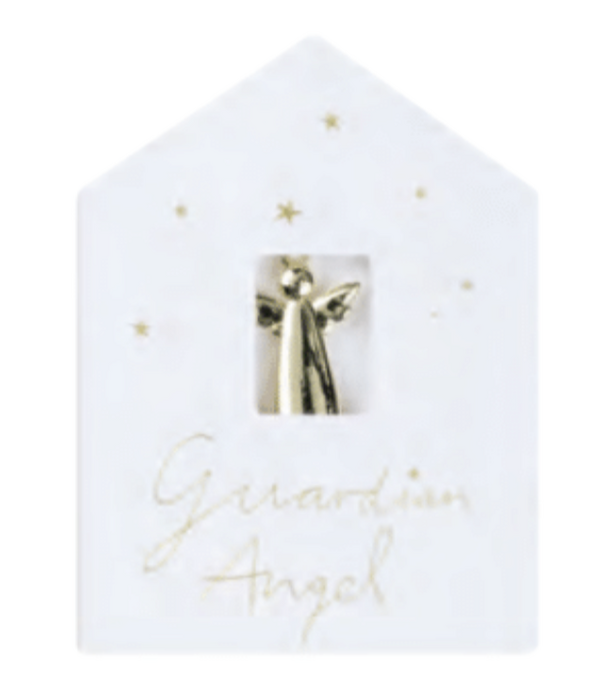 Rader Ange gardien or Je suis toujours 1,5x2cm