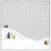 RÄDER -  Serviette - Paysage de Neige