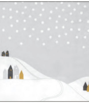 RÄDER -  Serviette - Paysage de Neige