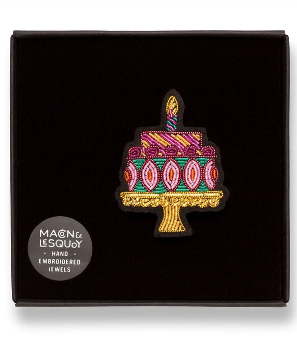Macon&Lesquoy MACON & LESQUOY - Broche Gâteau d'Anniversaire