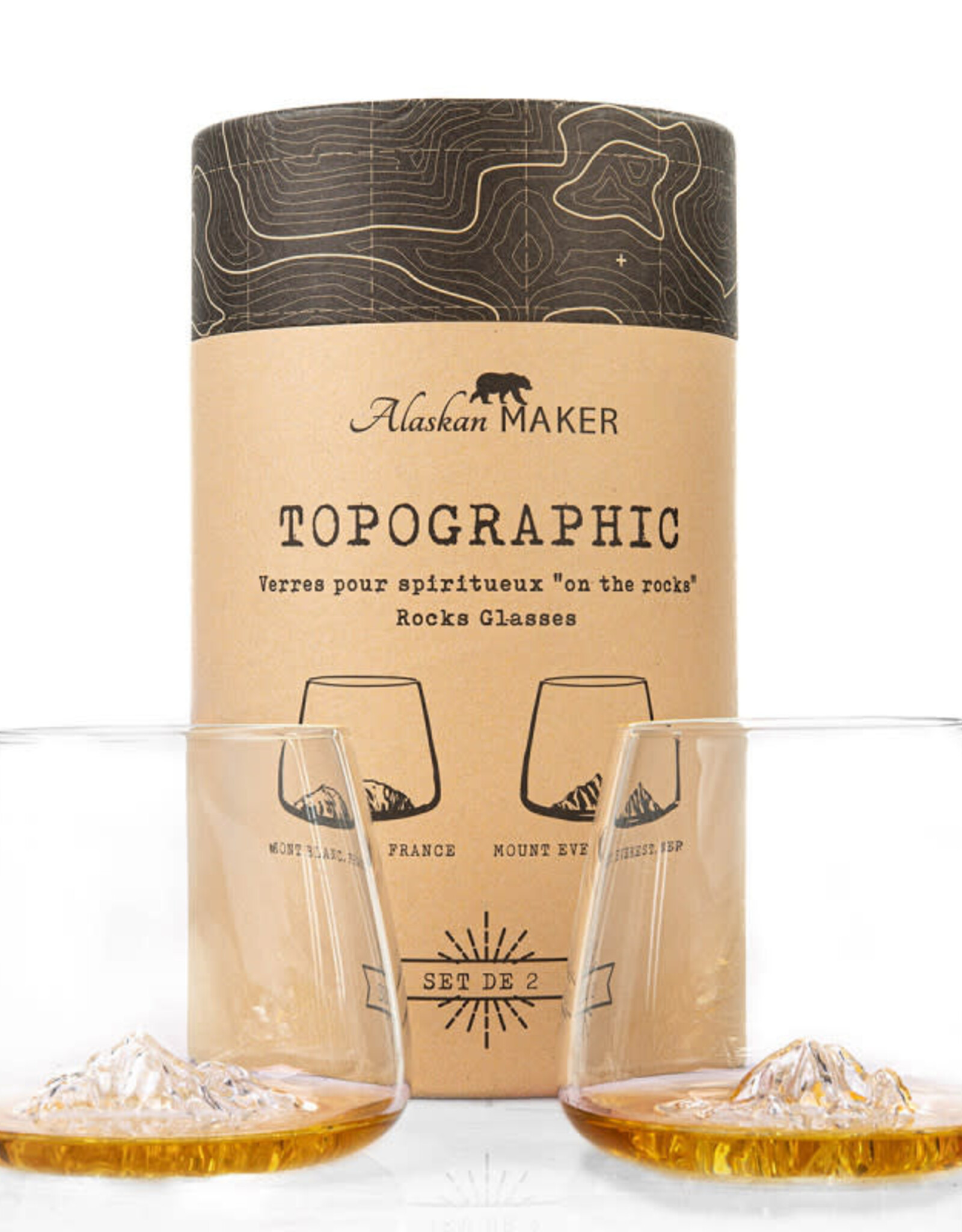 Alaskan Maker ALASKAN MAKER - Set de 2 verres : Everest & Mont Blanc